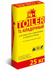 Раствор TOILER TL-КЛАДОЧНЫЙ, 25 кг